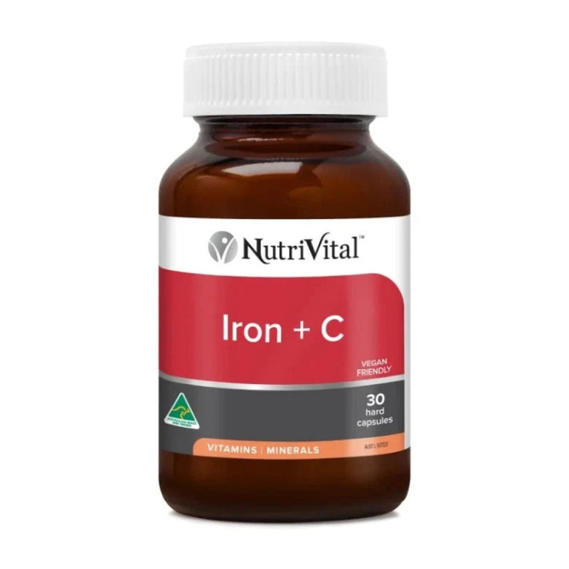 Iron + C Capsules (30) by NUTRIVITAL Iron + C Capsules (30) by NUTRIVITAL