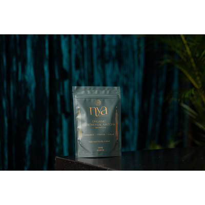 Ceremonial Matcha + Tremella Mushroom Refill Pouch 100g by NYA RITUALS