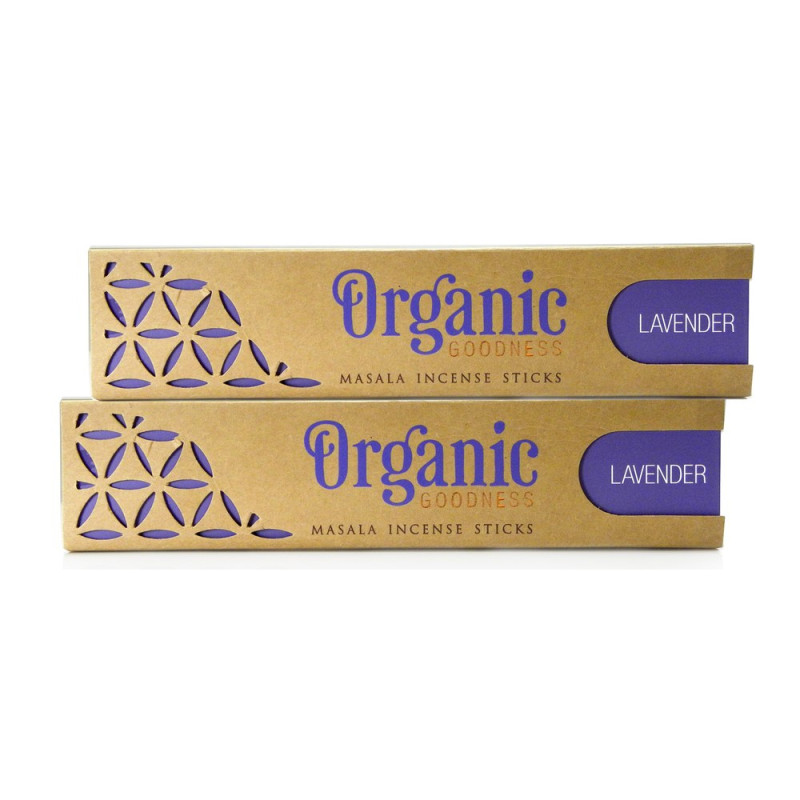 Masala Incense Sticks Lavender 15g by ORGANIC GOODNESS Masala Incense Sticks Lavender 15g by ORGANIC GOODNESS