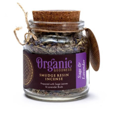 Smudge Resin Incense Sage & Lavender 80g by ORGANIC GOODNESS