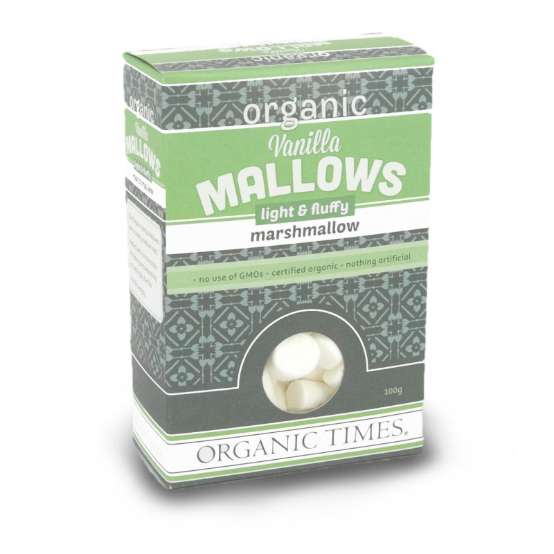 Organic Vanilla Mallows 100g by ORGANIC TIMES Organic Vanilla Mallows 100g by ORGANIC TIMES