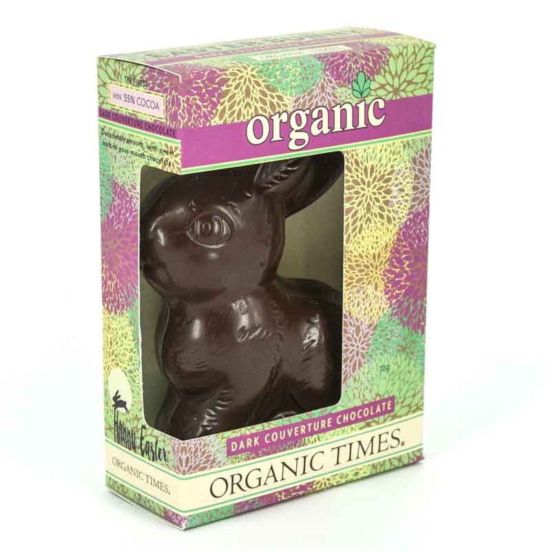 Organic Dark Chocolate Easter Bunny 70g by ORGANIC TIMES