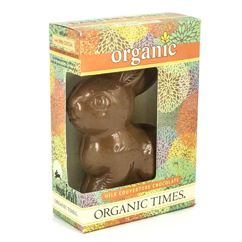 Organic Milk Chocolate Easter Bunny 70g by ORGANIC TIMES
