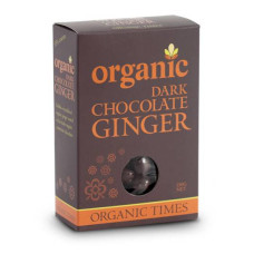Organic Dark Chocolate Ginger 150g by ORGANIC TIMES