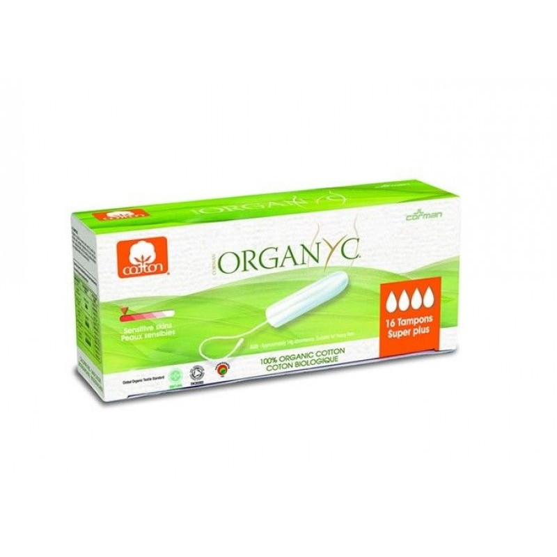 Organic Super Plus Tampons 16pk by ORGANYC