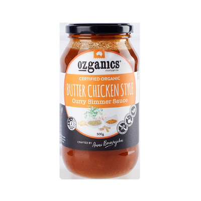 Butter Chicken Curry Simmer Sauce 500g by OZGANICS