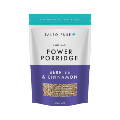 Power Porridge - Berries & Cinnamon 300g by PALEO PURE