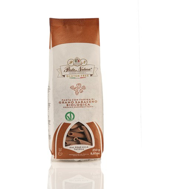 Organic 100% Buckwheat Penne 250g by PASTA NATURA Organic 100% Buckwheat Penne 250g by PASTA NATURA