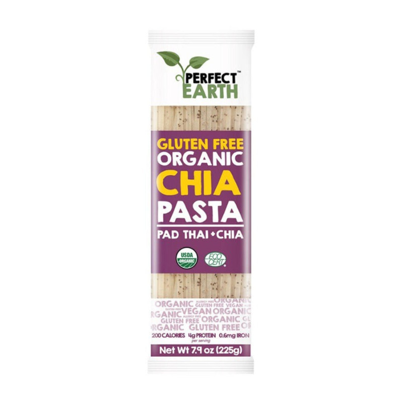 Organic White Rice + Chia Pad Thai Pasta 225g by PERFECT EARTH Organic White Rice + Chia Pad Thai Pasta 225g by PERFECT EARTH