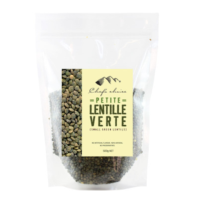 Organic Blue Blue Lentil 500g by CHEF'S CHOICE
