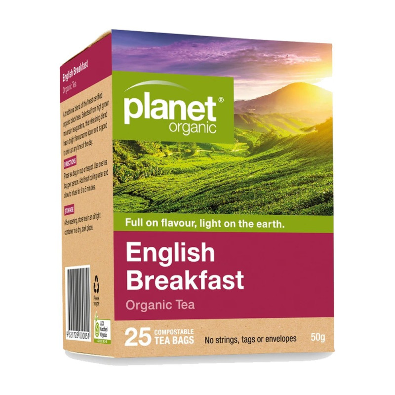 English Breakfast Tea Bags (25) by PLANET ORGANIC English Breakfast Tea Bags (25) by PLANET ORGANIC
