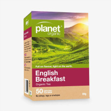 English Breakfast Tea Bags (50) by PLANET ORGANIC