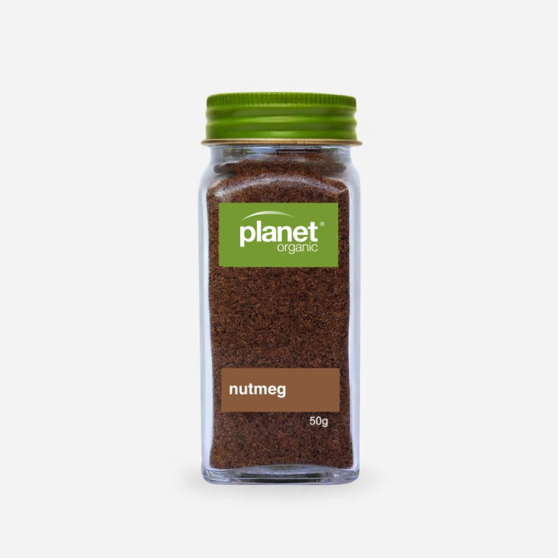Organic Ground Nutmeg 50g by PLANET ORGANIC Organic Ground Nutmeg 50g by PLANET ORGANIC
