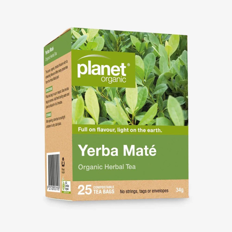 Organic Yerba Mate Tea Bags (25) by PLANET ORGANIC Organic Yerba Mate Tea Bags (25) by PLANET ORGANIC