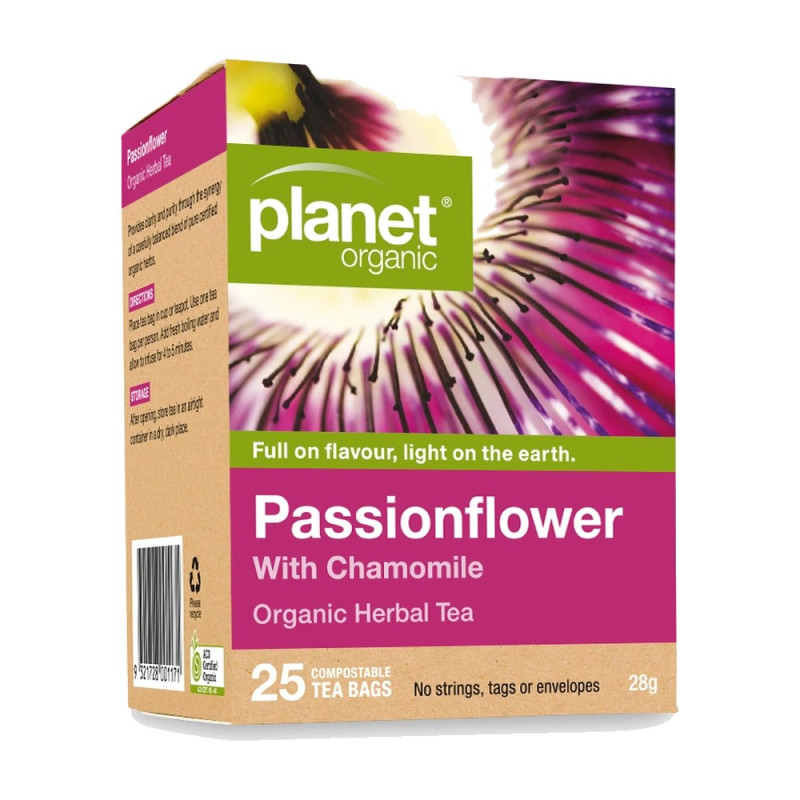 Passionflower with Chamomile Tea Bags (25) by PLANET ORGANIC Passionflower with Chamomile Tea Bags (25) by PLANET ORGANIC