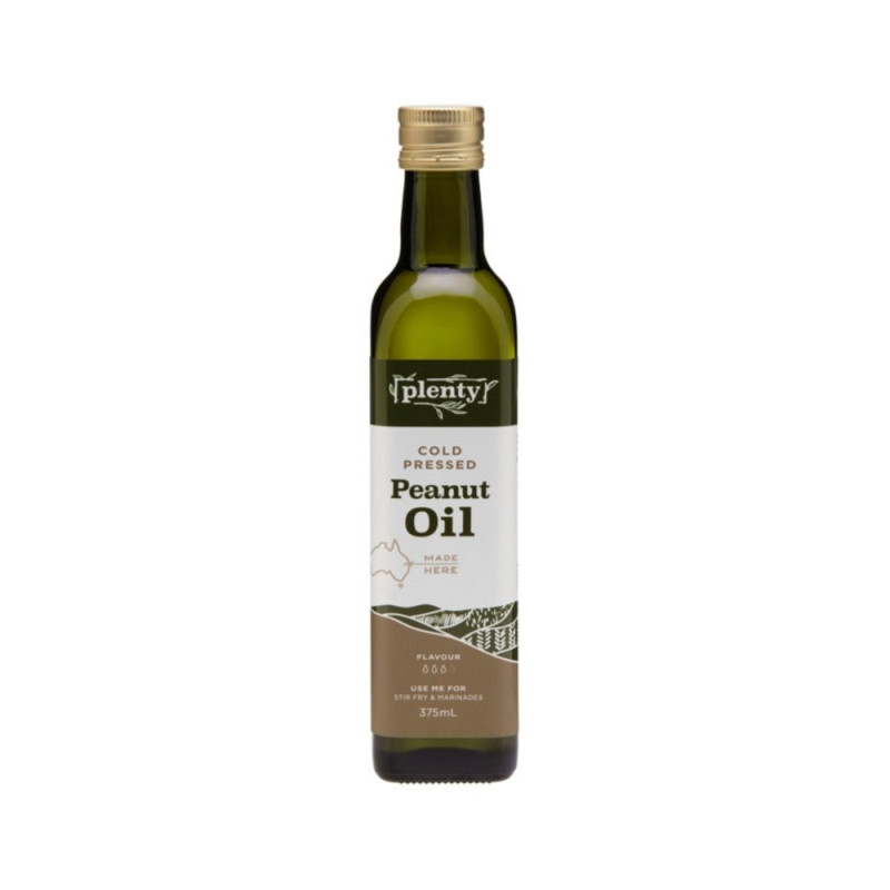 Cold Pressed Peanut Oil 375ml by PLENTY Cold Pressed Peanut Oil 375ml by PLENTY
