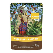 Cacao Butter Buttons 80g by POWER SUPER FOODS
