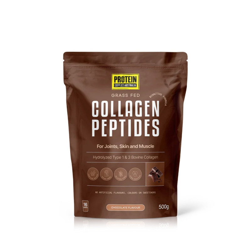 Collagen Peptides Chocolate 500g by PROTEIN SUPPLIES AUST.