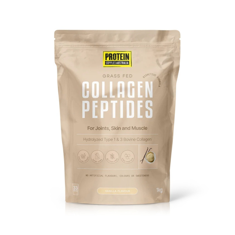 Collagen Peptides Vanilla 1kg by PROTEIN SUPPLIES AUST.