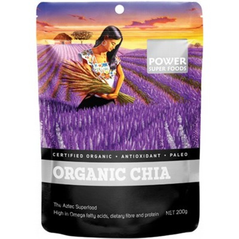 Chia Seeds Organic 200g by POWER SUPER FOODS