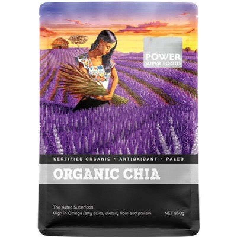 Chia Seeds Organic 950g by POWER SUPER FOODS
