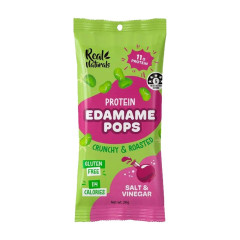 Edamame Pops Salt & Vinegar 25g by REAL NATURALS