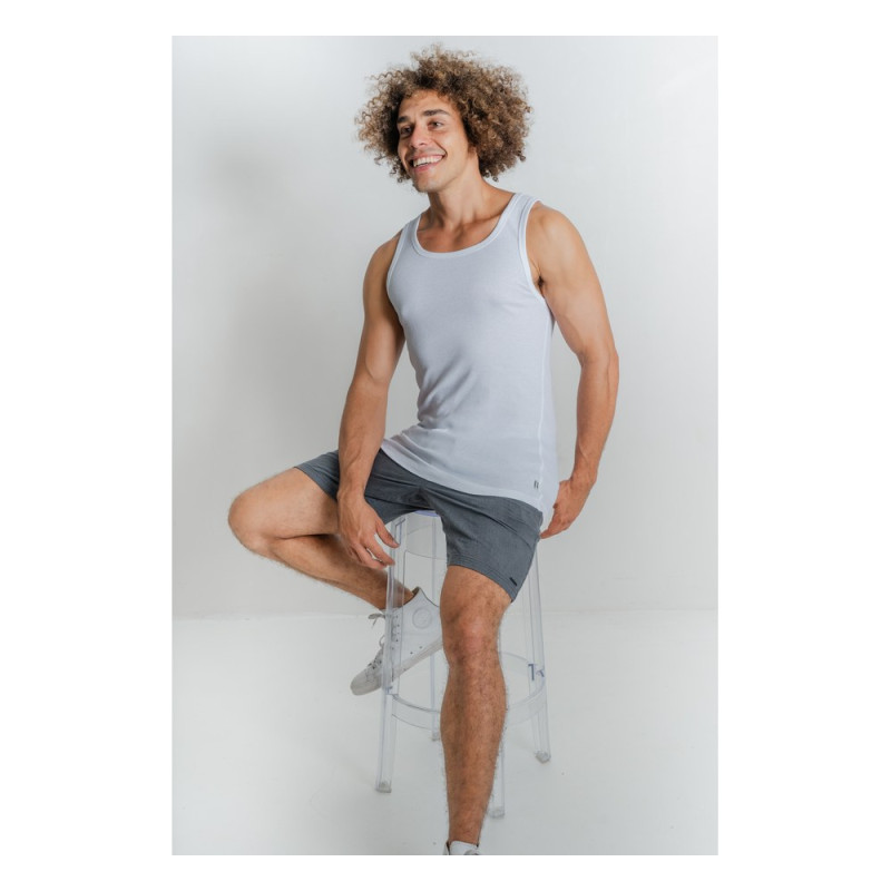 Organic Cotton Men's Singlet | White M by REER ENDZ UNDERWEAR Organic Cotton Men's Singlet | White M by REER ENDZ UNDERWEAR
