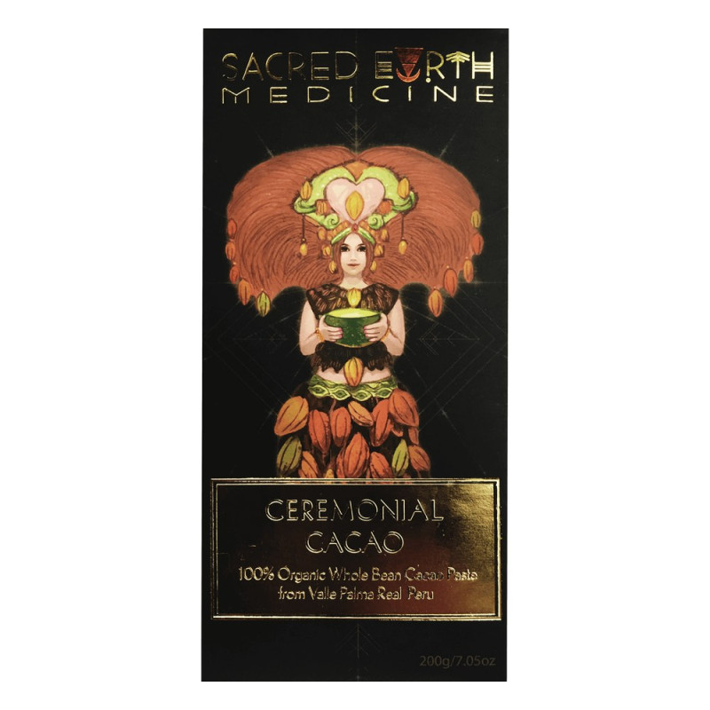 Ceremonial Cacao Block 200g by SACRED EARTH MEDICINE Ceremonial Cacao Block 200g by SACRED EARTH MEDICINE