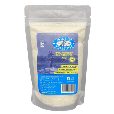 Celtic Sea Salt Fine 250g by SALT OF THE EARTH