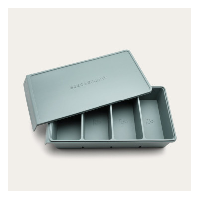 4 Portion Silicone Freezer Tray - Eucalyptus by SEED & SPROUT