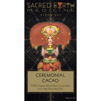 Ceremonial Cacao Block 400g by SACRED EARTH MEDICINE