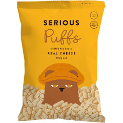 Organic Pea Puffs Real Cheese 100g by SERIOUS FOOD