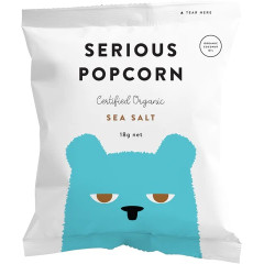 Organic Popcorn Coconut Oil Sea Salt 18g by SERIOUS FOOD