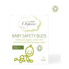 Cotton Baby Safety Buds (72) by SIMPLY GENTLE ORGANIC