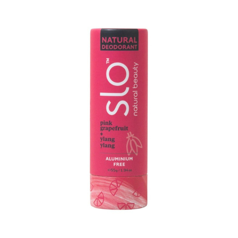 Pink Grapefruit + Ylang Ylang Deodorant 55g by SLO NATURAL BEAUTY Pink Grapefruit + Ylang Ylang Deodorant 55g by SLO NATURAL BEAUTY