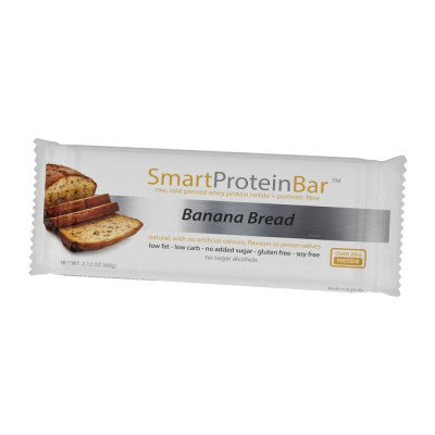 Banana Bread Whey Protein Bar 60g by SMART PROTEIN BAR