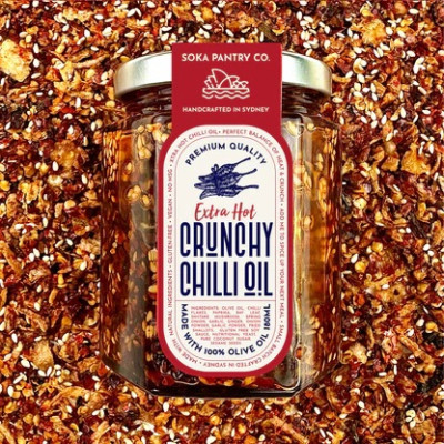 Extra Hot Crunchy Chilli Oil 180ml by SOKA PANTRY