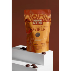 Dark Chocolate Caramel Swirls 150g by SOLOMONS GOLD