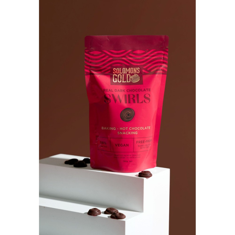 Dark Chocolate Swirls 150g by SOLOMONS GOLD Dark Chocolate Swirls 150g by SOLOMONS GOLD