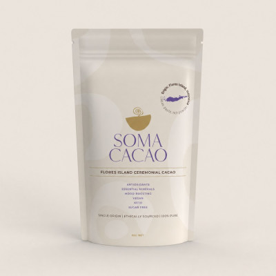 Flores Island Ceremonial Cacao 85g by SOMA CACAO