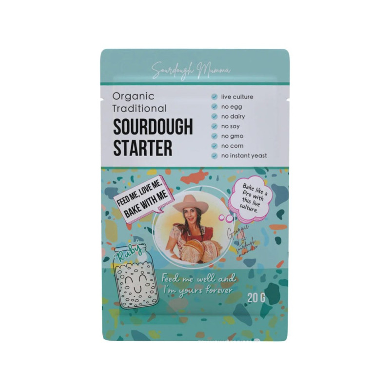 Organic Traditional Sourdough Starter 20g by SOURDOUGH MAMA Organic Traditional Sourdough Starter 20g by SOURDOUGH MAMA