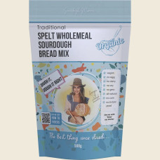Organic Traditional Spelt Wholemeal Sourdough Bread Mix 500g by SOURDOUGH MAMA
