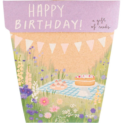 Gift Of Seeds - Happy Birthday Card by SOW 