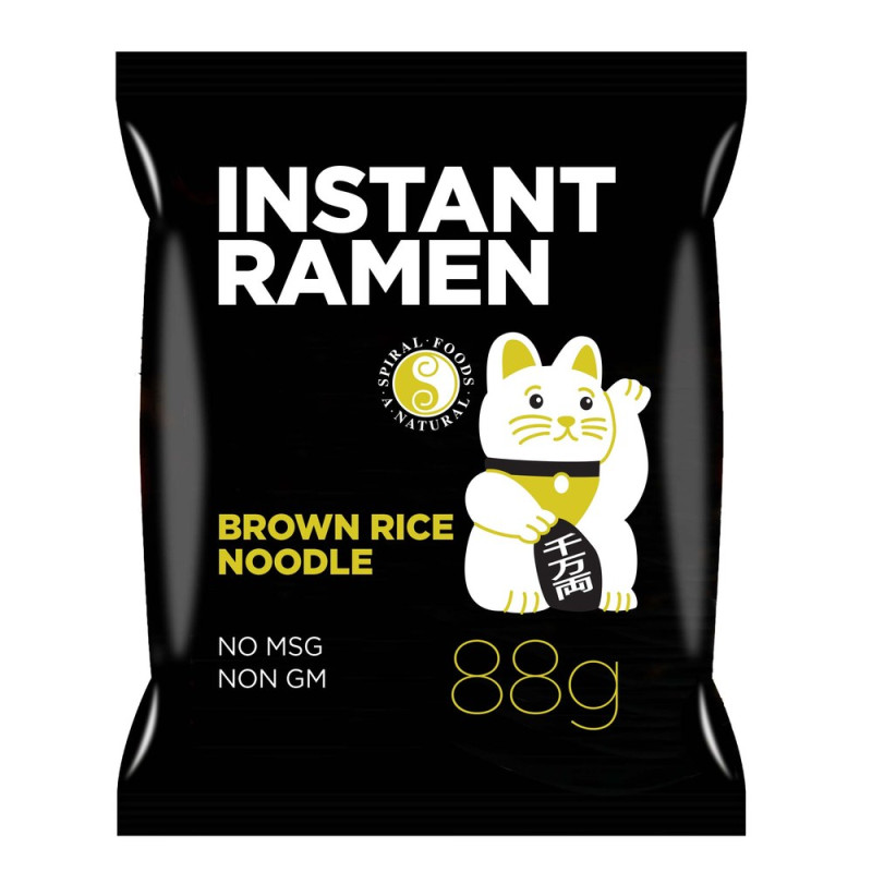 Instant Ramen - Brown Rice Noodles 88g by SPIRAL FOODS