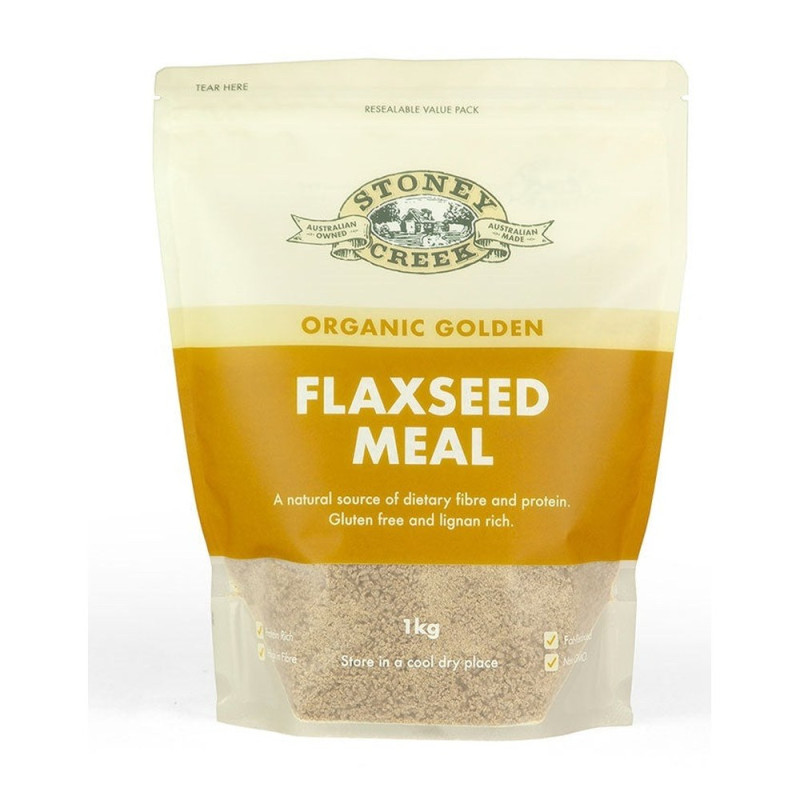 Organic Golden Flaxseed Meal 1kg by STONEY CREEK Organic Golden Flaxseed Meal 1kg by STONEY CREEK