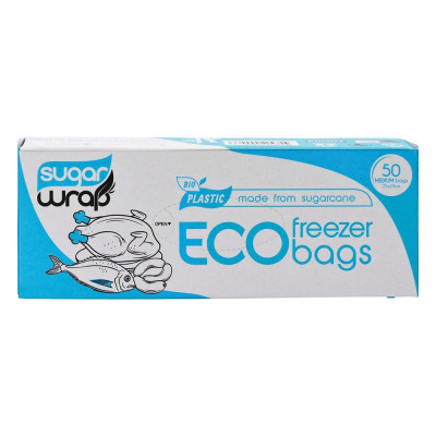 Eco Freezer Bags Medium 25x35cm (50) by SUGAR WRAP