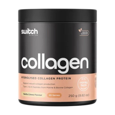 Hydrolysed Collagen Protein Vanilla Creme 250g by SWITCH NUTRITION