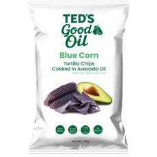 Avocado Oil Blue Corn Tortilla Chips 142g by TED'S GOOD OIL