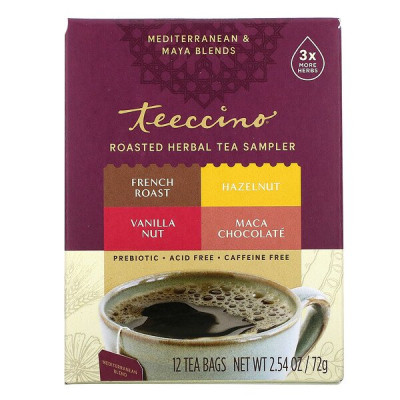 Roasted Herbal Tea Sampler Tea Bags (12) by TEECCINO