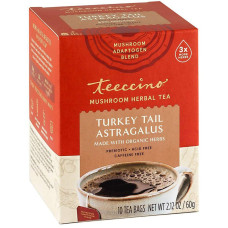 Turkey Tail & Astragalus Herbal Tea Bags (10) by TEECCINO